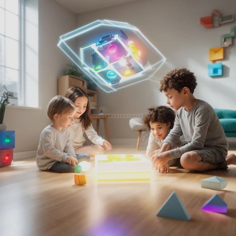 Kind passt Spiel mit Tablet an