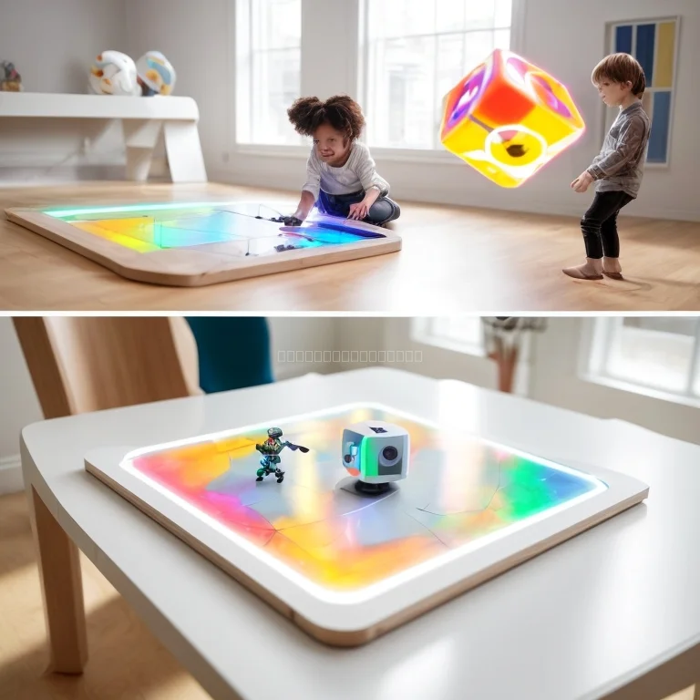 Kinder spielen mit AI-Spielzeug